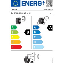 Lassa 245/40R18 97Y Xl Revola Üretim 2025 Oto Yaz Lastiği