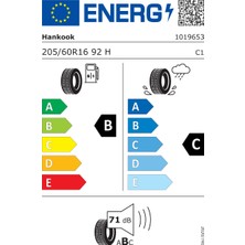 Hankook 205/60R16 92H Kınergy Eco 2 Üretim 2024 Yaz Oto Lastiği