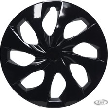 Oto Cirit Jant Kapağı Kırılmaz 16" Corolla Parlak Siyah Model (1 ADET OLARAK) (Çıkartma Hediyeli)