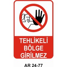 Outdoor One İŞ GÜVENLİĞİ UYARI LEVHASI 1 ADET PVC 21 X 29CM