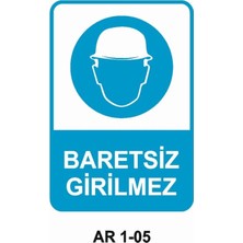 Outdoor One İŞ GÜVENLİĞİ UYARI LEVHASI 1 ADET PVC 21 X 29CM