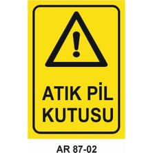Outdoor One İŞ GÜVENLİĞİ UYARI LEVHASI 1 ADET PVC 21 X 29CM