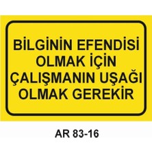 Outdoor One İŞ GÜVENLİĞİ UYARI LEVHASI 1 ADET PVC 21 X 29CM