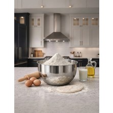 Mybru 430 Paslanmaz Çelik Karıştırma Kabı 25 cm Çırpma Yoğurma Hamur Salata Pişirme Kasesi