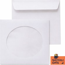 Zarfsan Pencereli CD Zarfı 90 gr – 12.5 cm x 12.5 cm