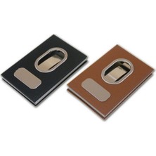 Go İthalat Parmak Sürgülü Kartvizitlik Deri Mekanizmalı Kartlık Cüzdanı (5491)