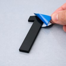 Daire Bina Dış Kapı Numarası 3mm Lazer Kesim Pleksi Kendinden Yapışkanlı