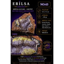 Erilsa Sertifikalı Kristal Kuvars Ametist Sarı Yeşil Opalin Akik Bantlı Jeot NO43