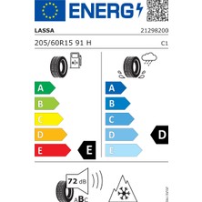 Lassa 205/60R15 91H Snoways 3 Üretim 2024 Oto Kış Lastiği