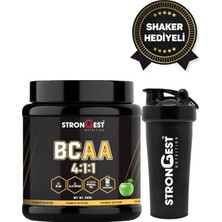 Strongest Bcaa 4.1.1 Yeşil Elma Aromalı 500 gr 50 Servis