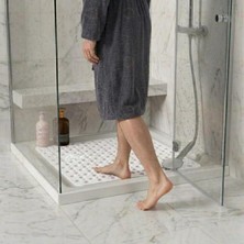 MAİN SHOP Kare Vantuzlu Banyo ve Duş Kaydırmazı, Küvet Içi Duşakabin Kaydırmaz Banyo Paspası 54X54CM M-149