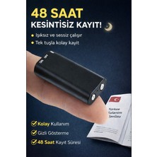 KB14 Dijital Ses Kayıt Cihazı 48 Saat Kesintisiz Kayıt 16GB Hafıza Ev Işyeri Dinleme1 1cihazi New