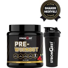 Strongest Pre-Workout Amino Asit Tozu 390 gr 30 Servis Kırmızı Orman Meyve Aromalı Türkiye Menşeli