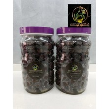 ZeytunixAkhisar 2 kg Siyah Trilye (Gemlik) Yağlı Sele Zeytin (XL Boy)