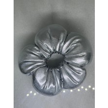 zdjewelry Puf Çiçek Saten Parlak Kadın Lastik Papatya Toka 10 cm