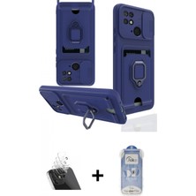 Marsilyan™- Redmi 10C Kılıf Vadi Form Prime - Siyah Joko Magic 5d Cam + Şeffaf Kamera Lens Koruma Cam