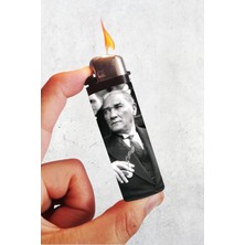 Huggy Craft Atatürk Tarihten Bir Kare Klasik Çakmak, Tekrar Doldurulabilir