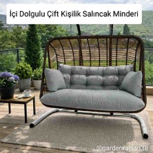 Rattano Garden Rattan Çift Kişilik Salıncak Fiyata dahil değildir. "Minderi Içi Dolgulu"