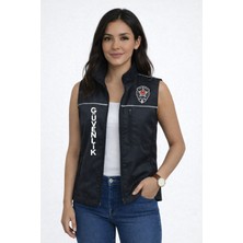 Arthur Yazlık 3 Cepli Kadın Yazlık Reflektör Çizgili Önden Yazılı Nakış Işlemeli Özel Güvenlik Yeleği