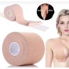 Dantetrend Göğüs Sabitleştirici - Dikleştirici ve Şekillendirici Bant- S Beden 2.5 cm 5 mt Ten Rengi