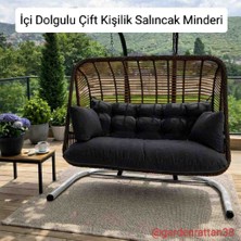 Rattano Garden Rattan Çift Kişilik Salıncak Fiyata dahil değildir.Salıncak "Minderi Içi Dolgulu"