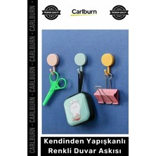 Carlburn #askılık Dekoratif Çok Amaçlı Pratik Güçlü Mutfak Askı Seti Kendinden Yapışkanlı Renkli Duvar Askısı