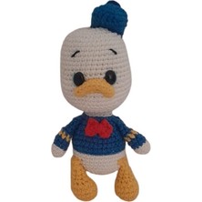 Maskot Donald Duck Amigurumi Organik Anahtarlık Oyuncak