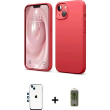 Marsilyan™- iPhone 14 Kılıf Kozmos Yansıma Özel Seri - Siyah Joko Magic 5d Hayalet Cam + Mavi Shine Kamera Lens