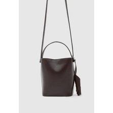 Shule Bags Amore Minimal Çapraz Çanta Koyu Kahve Suni Deri Kumaş ile Şık ve Ergonomik Tasarım