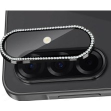 Bufalo Samsung Galaxy A26 / A36 / A56 Taşlı Metal Kamera Lens Koruyucu Set