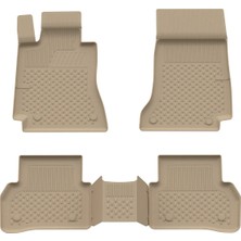 Sahler Mercedes C Serisi 2014-2021 Uyumlu Araca Özel Bej 4.5d Havuzlu Oto Paspas - Mercedes W205