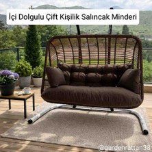 Rattano Garden Rattan Çift Kişilik Salıncak Fiyata dahil değildir. Salıncak"Minderi Içi Dolgulu"