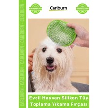 Carlburn #petshopkedi Köpek Masaj Etkili Tüy Alıcı Tarak Evcil Hayvan Silikon Tüy Toplama Yıkama Fırçası