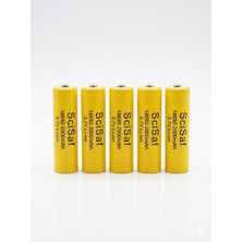 Allmi ICR18650 3.7V 2000MAH Li-Ion Fener Radyo Fan Aspiratör Pili 5 Li