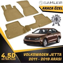 Sahler Volkswagen Jetta 4,5d Havuzlu Paspas, Vw Jetta 2011- Bej Renk, Demir Group