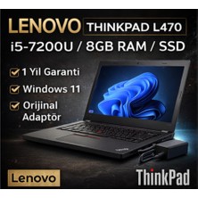 Lenovo Thinkpad L470 I5-7200U 8gb Ram SSD 14” WIN11 1 Yıl Garantili Yenilenmiş