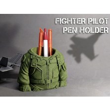 Pilot Üniformalı Kalemlik 3D Baskı