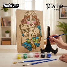 Destina Ahşap Mandala Boyama SETI-MODEL239