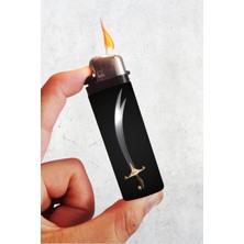 Huggy Craft Zülfikar Kılıç Temalı Klasik Çakmak, Tekrar Doldurulabilir