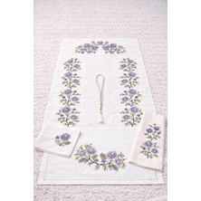 Hig Store 5 Parça Kaneviçe Nakışlı Gelin Damat Bohçası Çeyizlik Hediyelik Seccade Seti Takımı