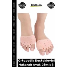 Carlburn Özel Üretim Halluks Valgus Parmak Düzeltici Silikon Ortopedik Destekleyici Makaralı Ayak Gömleği