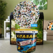 Vitasand Pro-25 2mm Akvaryum Kumu Karışık Renk Kum 20KG