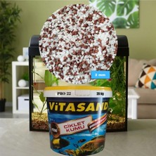 Vitasand Pro-22 2mm Akvaryum Kumu Kırmızı Beyaz Kum 20KG