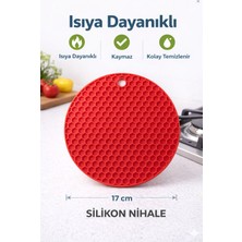 Kea Ev Eşyaları Silikon Nihale 17 cm – Isıya Dayanıklı, Kaymaz, Çok Amaçlı Tencere Altlığı