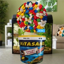 Vitasand PRO-155 5mm Akvaryum Kumu Gökkuşağı Kum Karışık Renk 20KG