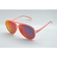 Italia Independent Italıa Independent 0402 52 052  Şeffaf Turuncu Mavi Turuncu Unısex Çocuk Güneş Gözlüğü