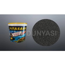 Vitasand PRO-117 0,7mm Akvaryum Kumu Parlak Siyah Kum 20KG