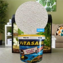 Vitasand Pro-01 2mm 8.5 kg Kalsiyum Karbonatlı Beyaz Akvaryum Kumu