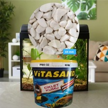 Vitasand Pro-32 10MM 8.5kg Dolamit Beyaz Çakıl Akvaryum Kumu