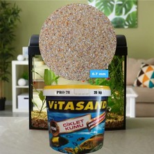 Vitasand Pro-78 0.7mm Akvaryum Kumu Silis Kum (Sarı) 20KG